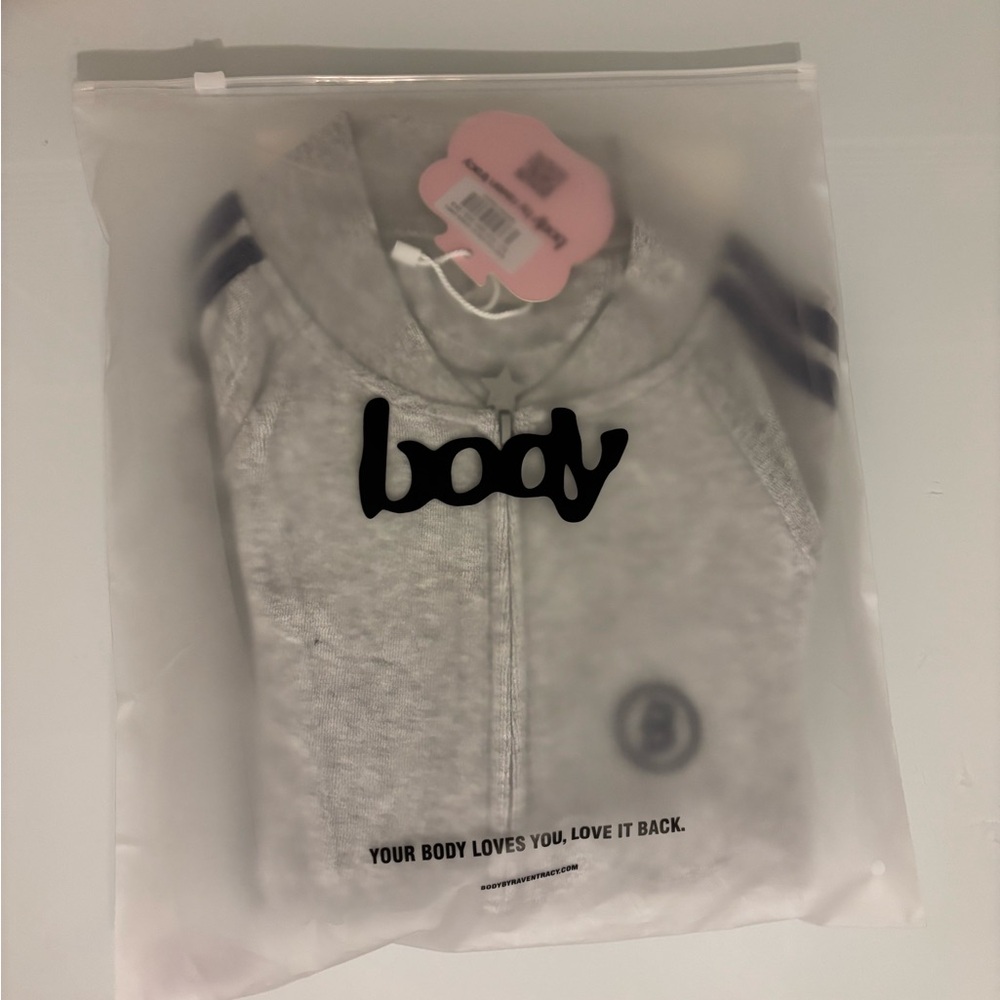Body By Raven Tracy Velour Jacket Grey/Blue